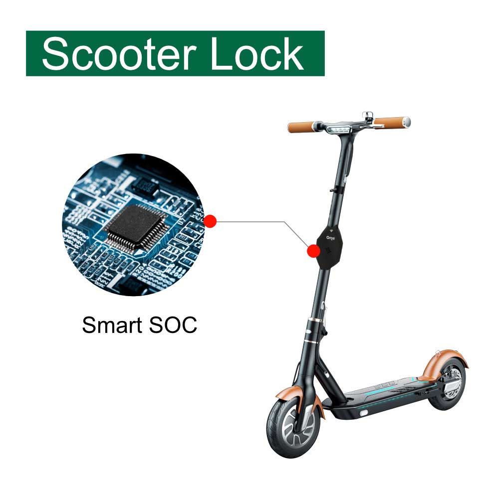 共享电动滑板车锁，用于扫描二维码解锁滑板车，带 gps 跟踪和防盗报警系统