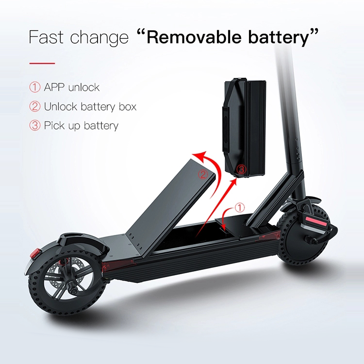 Bloqueo de batería inteligente Scooters eléctricos inteligentes / mopeds Bloqueo de batería de una llave Desbloqueo a través de la aplicación móvil