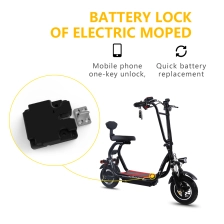 porcelana Bloqueo de batería inteligente Scooters eléctricos inteligentes / mopeds Bloqueo de batería de una llave Desbloqueo a través de la aplicación móvil fabricante