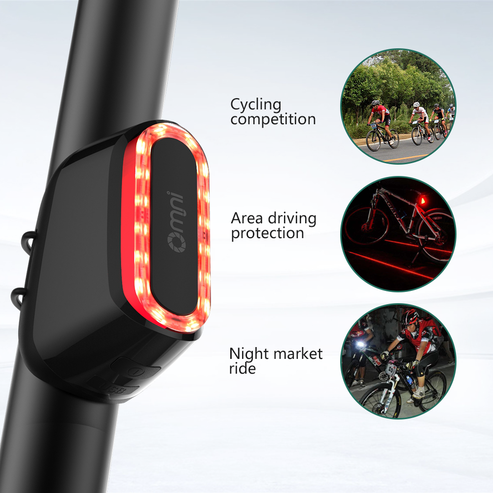 Lightr da cauda da bicicleta Sinal indicador da bicicleta Luz traseira da bicicleta Luz traseira