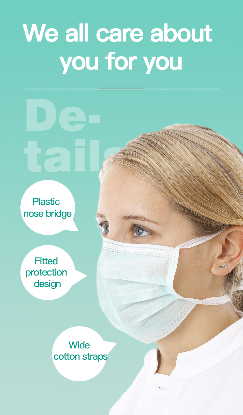 face mask Medical Mask, Disposable Surgical Face Masks Air Pollution Protection