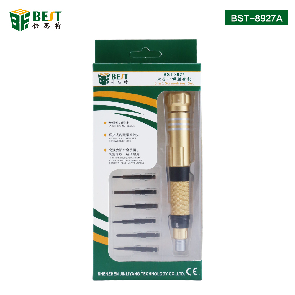 BST-8927A Special Retractable Mini Single Screwdriver Cordless Magnetic multifunction mini screwdriver