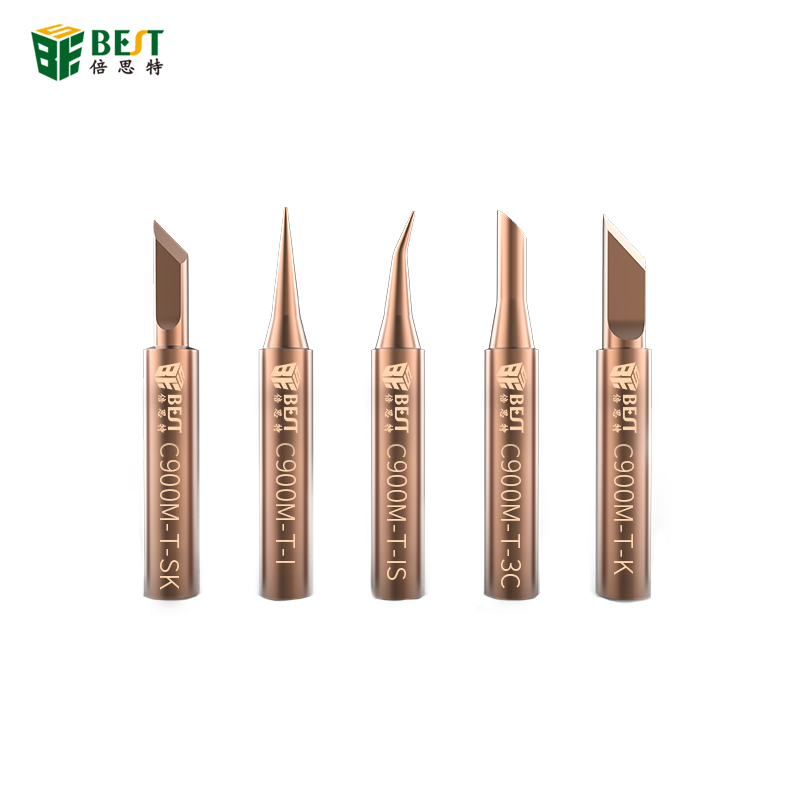 900M-T 5pcs Pure Copper Soldering Iron Tip Special for Horns Plastic