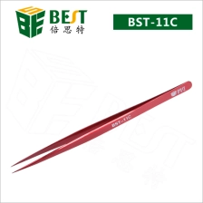 中国 BST-11Cの色は302ステンレス鋼製ピンセットの輸入メッキ メーカー