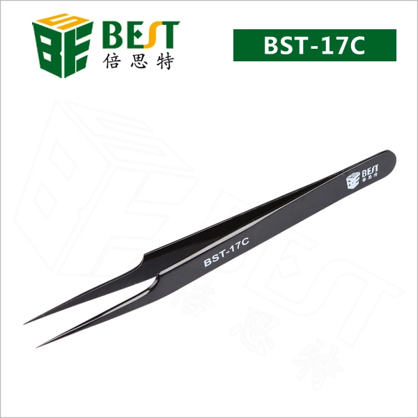China BEST-17C Edelstahl Feinspitze A Typ Pinzettenfabrik Hersteller