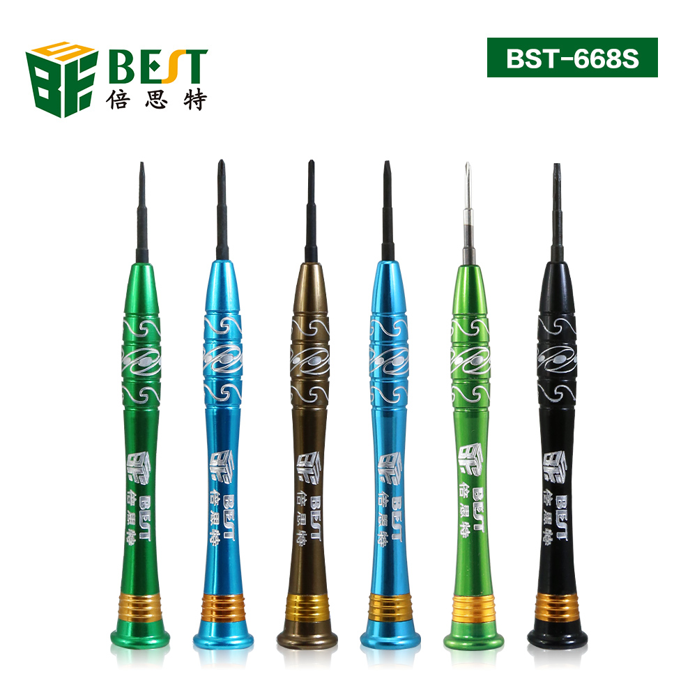 BEST-668S Precision 5 point star pentalobe screwdriver for iphone1/7/7P/8/8P/X with magnetic