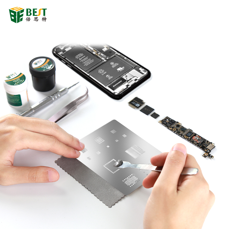BEST-A9-High Quality Universal BGA IC-Chip-Schablonen erhitzte Schablone Reballing Schablone für iphone 6 6P