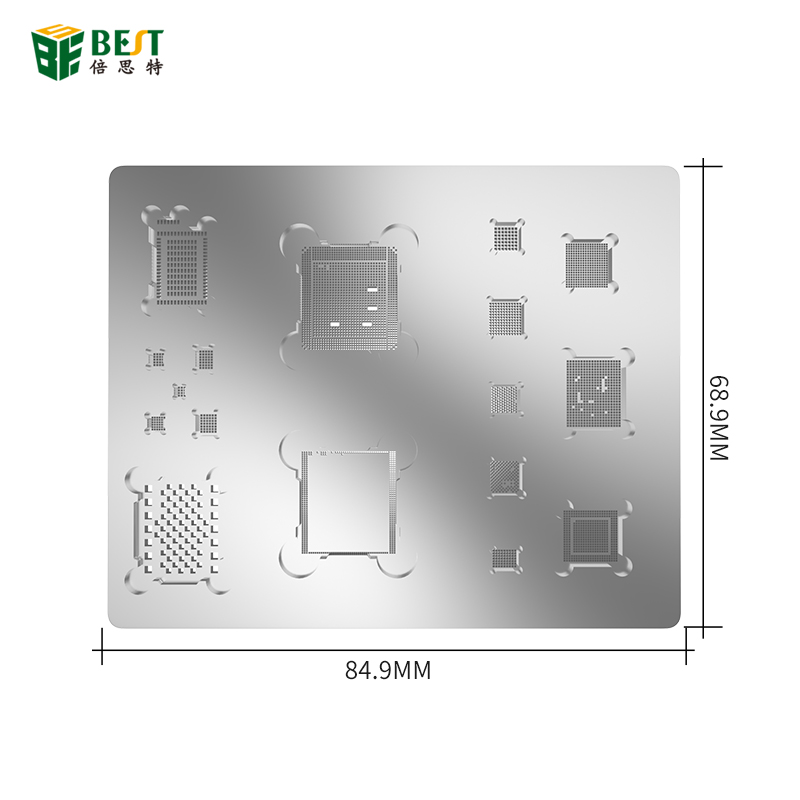 BEST-A10钢不锈钢焊膏手机3D通用Bga Reballing模板