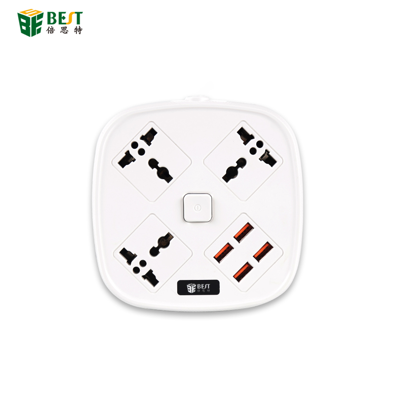 BST-05 NEW Factory Price UK Standard Plug USB Controlled Electric Universal Power Extension Socket