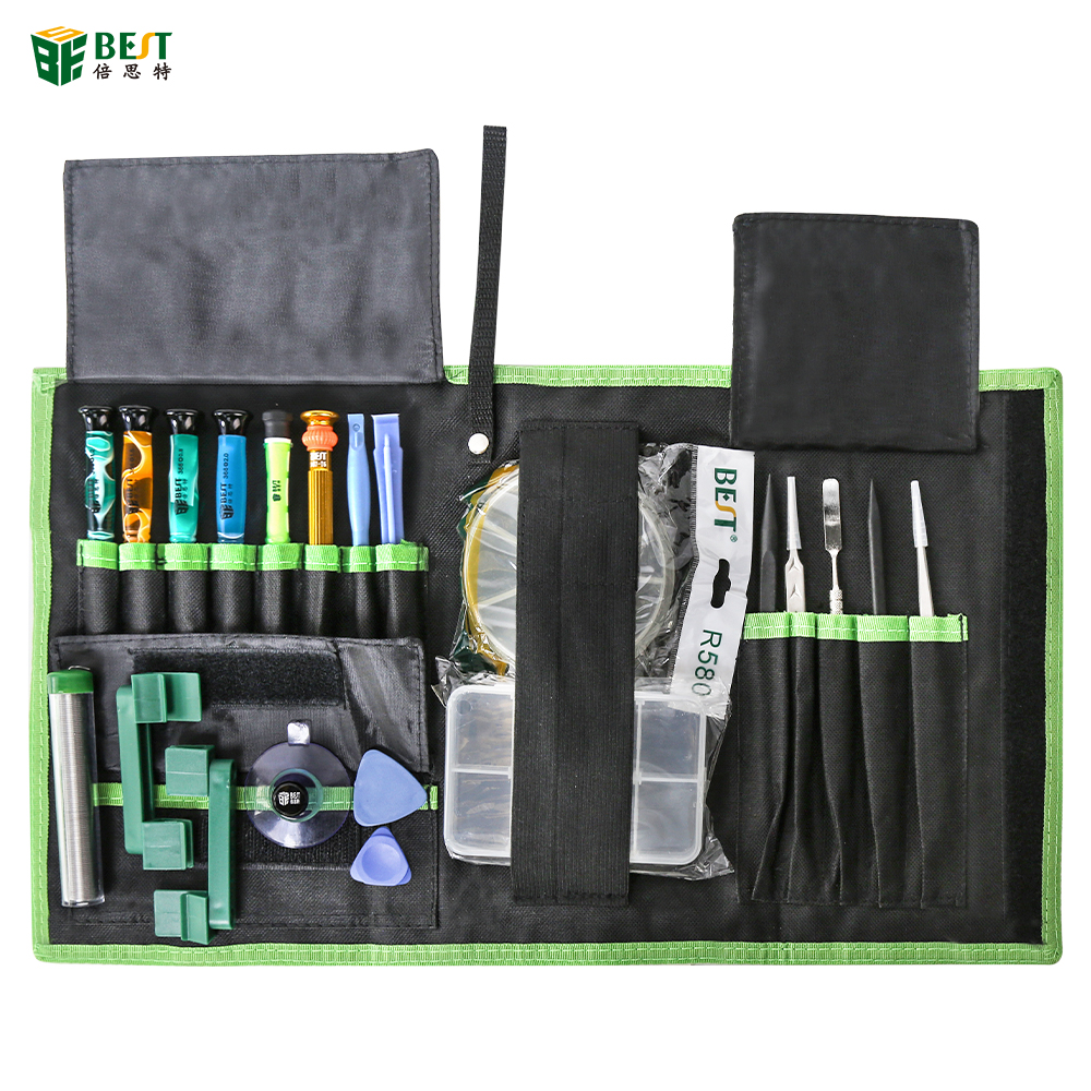 BST-122 Mobile Phone Repair Tools Kit Spudger Pry Opening Tool Screwdriver Set with tin wire for phone Hand Tools