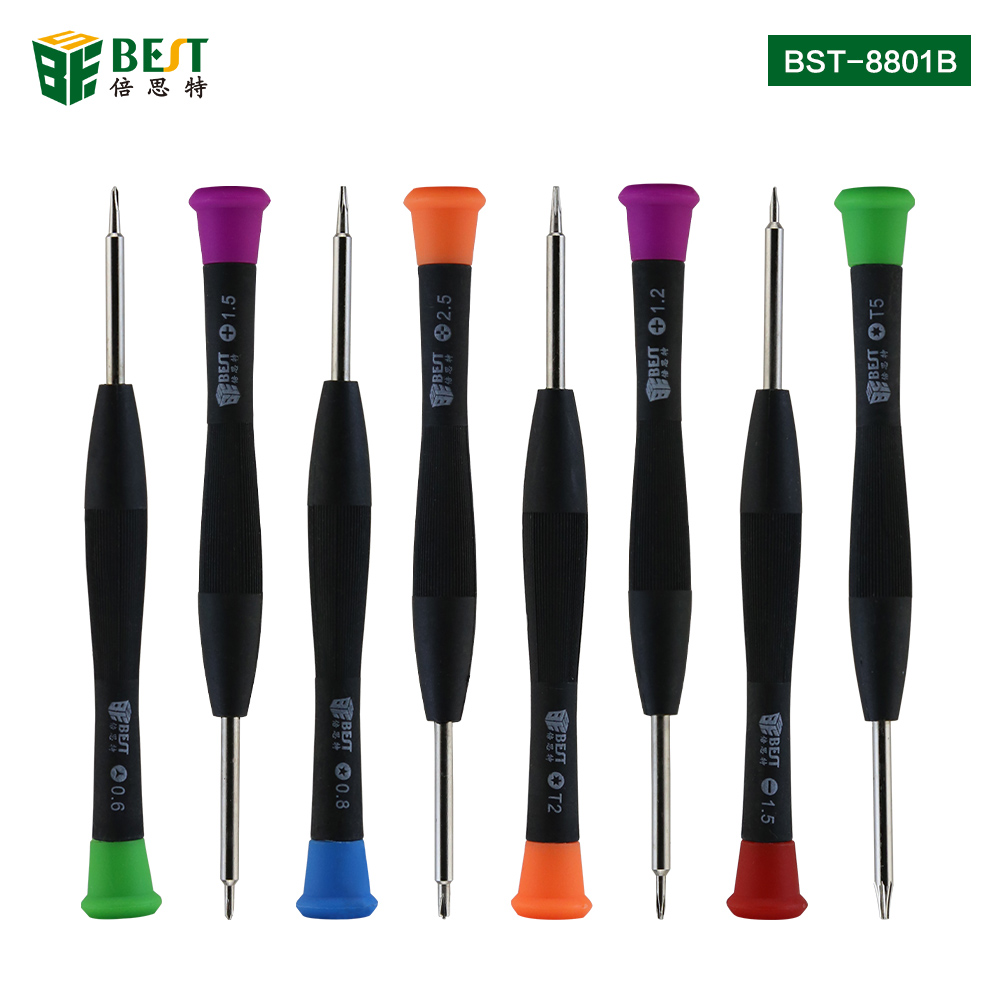 BST 8801B 8 in 1 Magnetic Precision Screwdriver Set Repair Open Tool Kit For iPhone 4/5/6 Macbook Samsung Galaxy