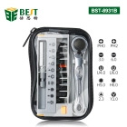 China BST-8931B 12 in 1 Mini Tragbare Ratschenschraubendreher Set für Elektrische Haushaltsgeräte Repair Tool Ratschenschlüssel Werkzeug Sechskantschraubendreher Hersteller