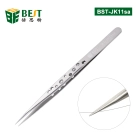 Chine BST-JK11SA professionnel brucelles de réparation de téléphone portable électrique Precision en acier inoxydable brucelles droites de dents fabricant