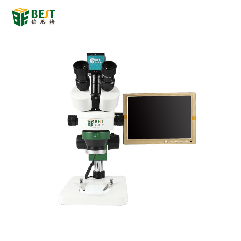 Das Stereo-Mikroskop BST-X6-II Trinocular kann an das Kameradisplay angeschlossen werden - zweite Generation