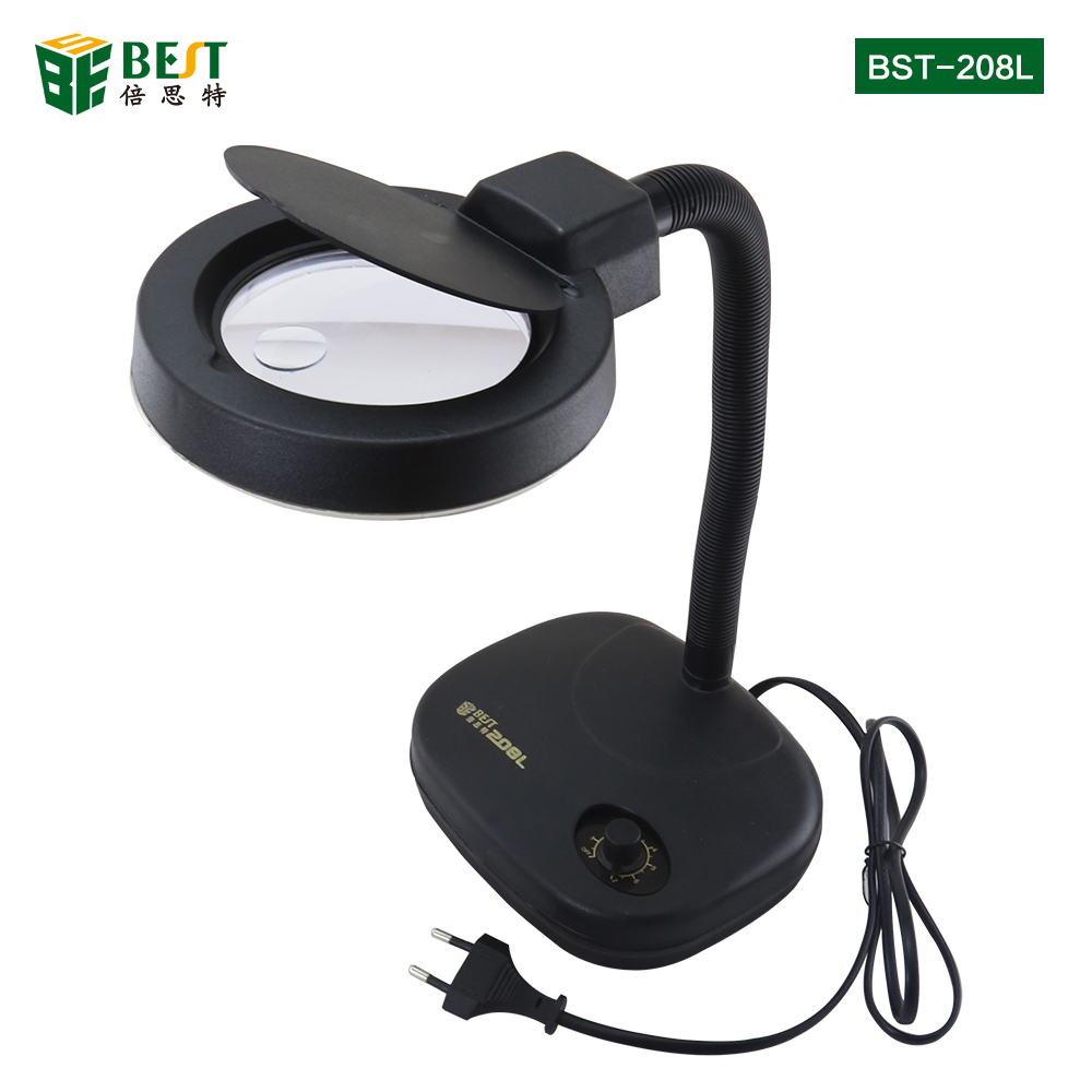 Best-208L 5x/10x 36 LED magnifying glass desk lamp