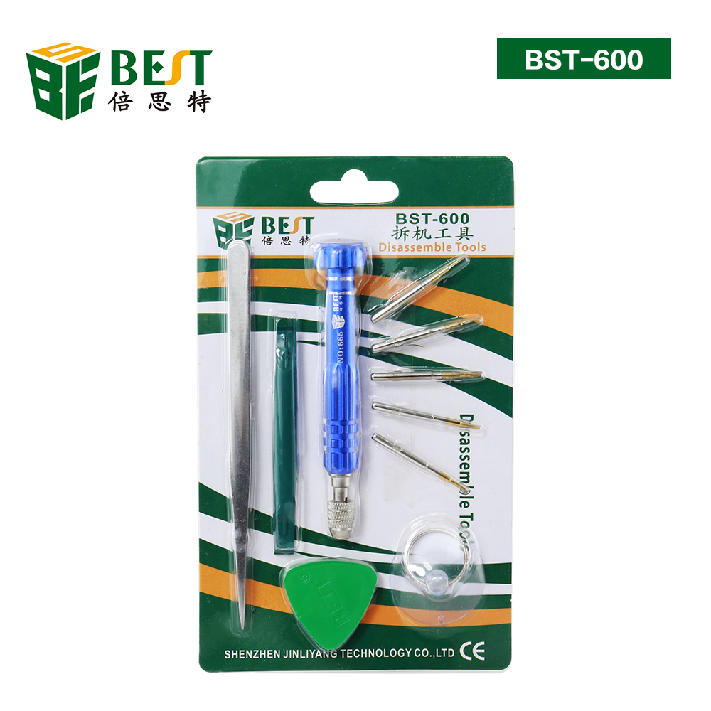 Best-600 screwdriver open tool kit stainless steel pentalobe screwdriver set