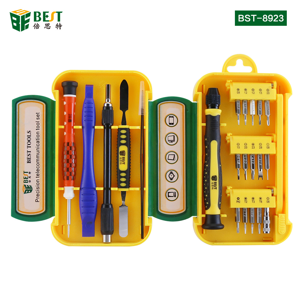 Factory price hot selling cell phone repair tool kit  mobile repairing tool kit or iphone Tablets，BST-8923
