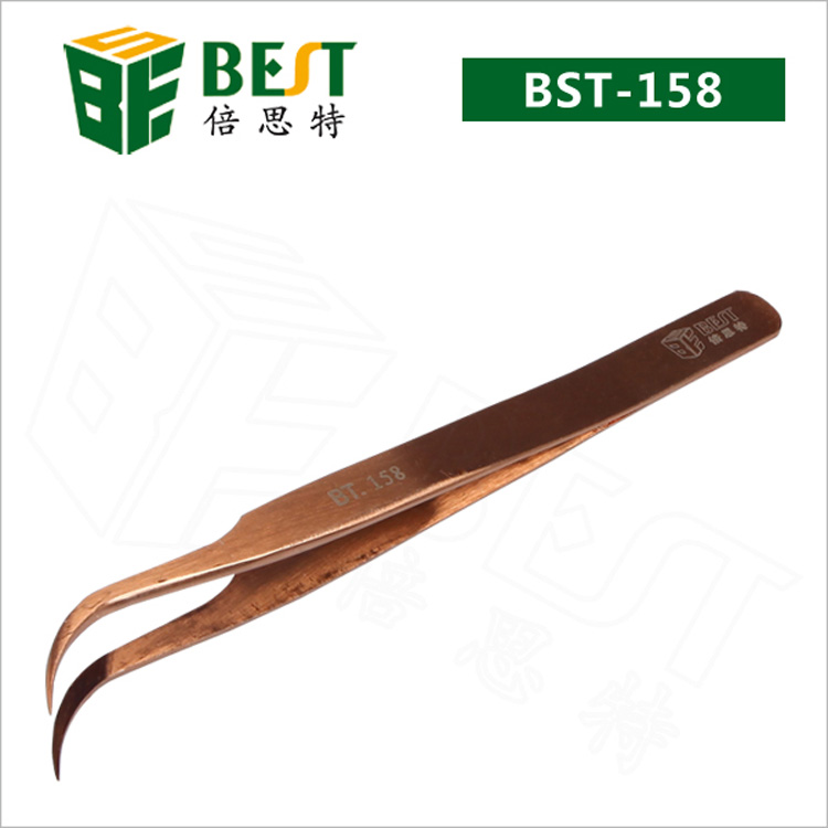 High Quality Tweezer Black Color Coating Tweezers  Best  Supplier BST-158