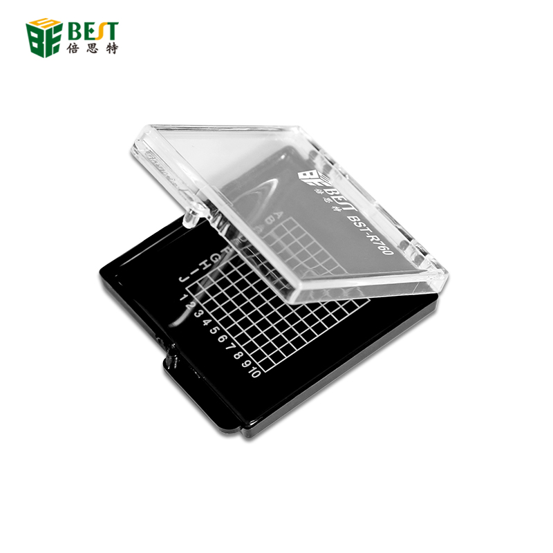 BESTOOL 760High quality ESD storage Boxes Clamshell Case CPU Component Box For Intel 775 1155 1156 0ther IC Protection Box