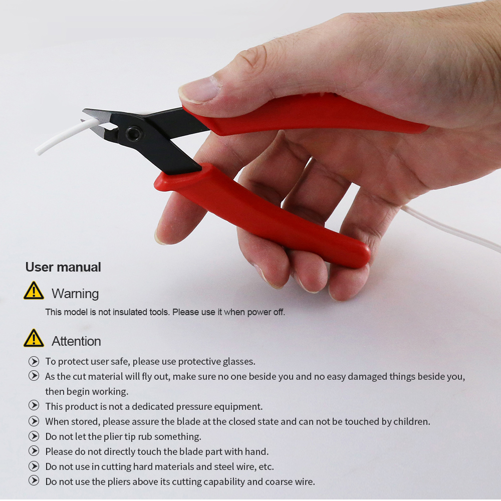 BST-109 OEM electronic diagonal clamp sideline portable pliers hand tools practical red handle mini 5-inch pliers pliers