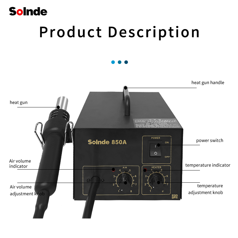 SLD-850A Intelligent Security Metric Volume Hot West Welding Power Precision Temperature Control Circuit Circuit Board Maintenance