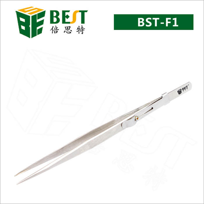 Stainless steel tweezers long jewelry tweezers manufacturer BEST-F1