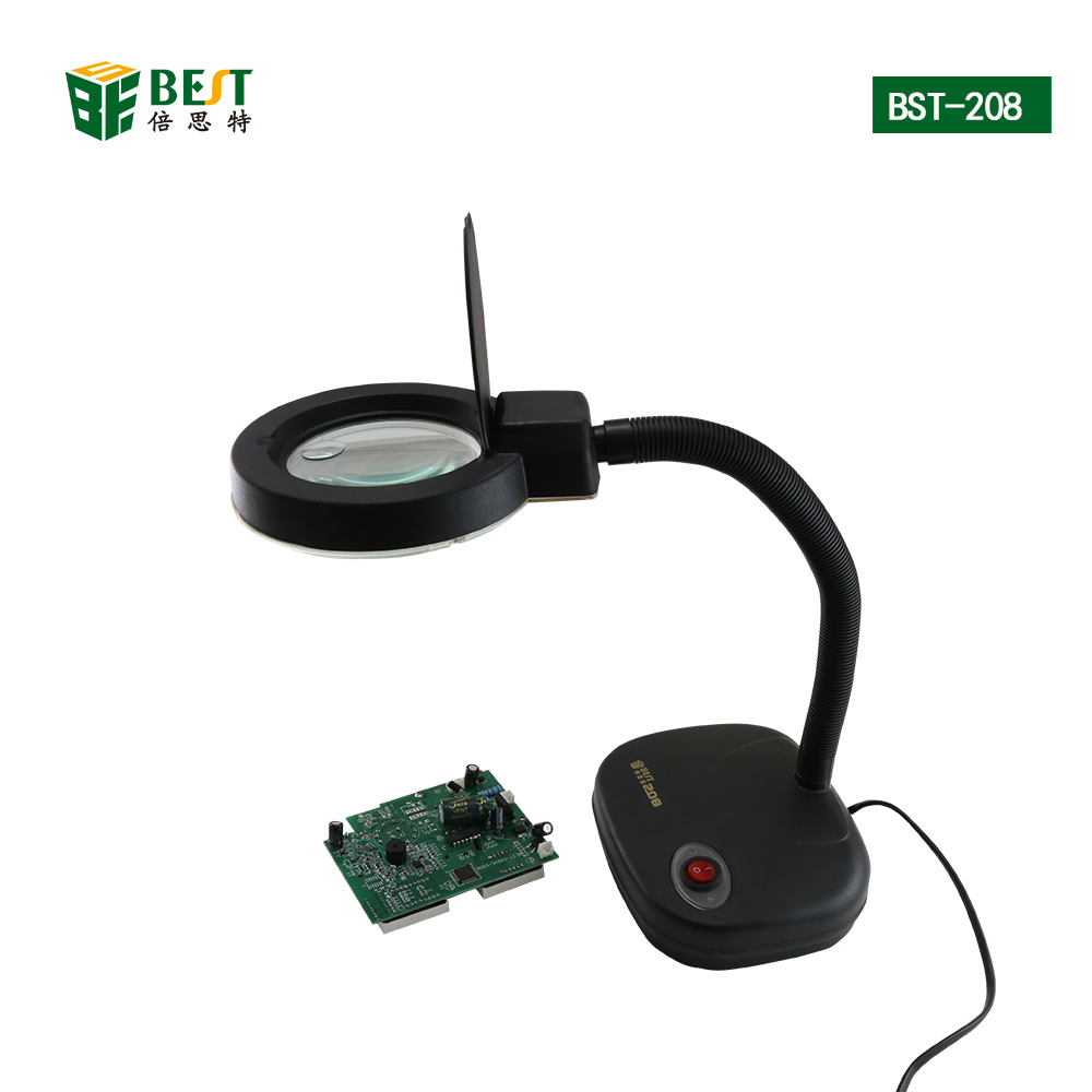 desktop magnifying lamp for lab laboratory  fluorescent bulbs BST-208