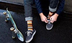 How are printed socks made?