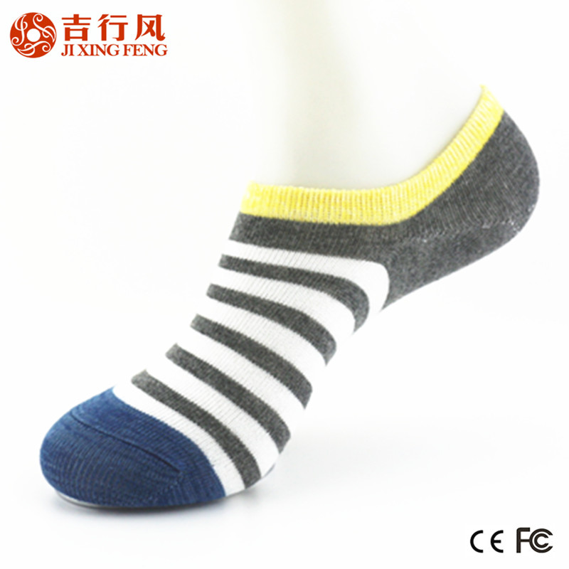 China socks factory manufacture high quality fashion stripe low cut women ankle socks
