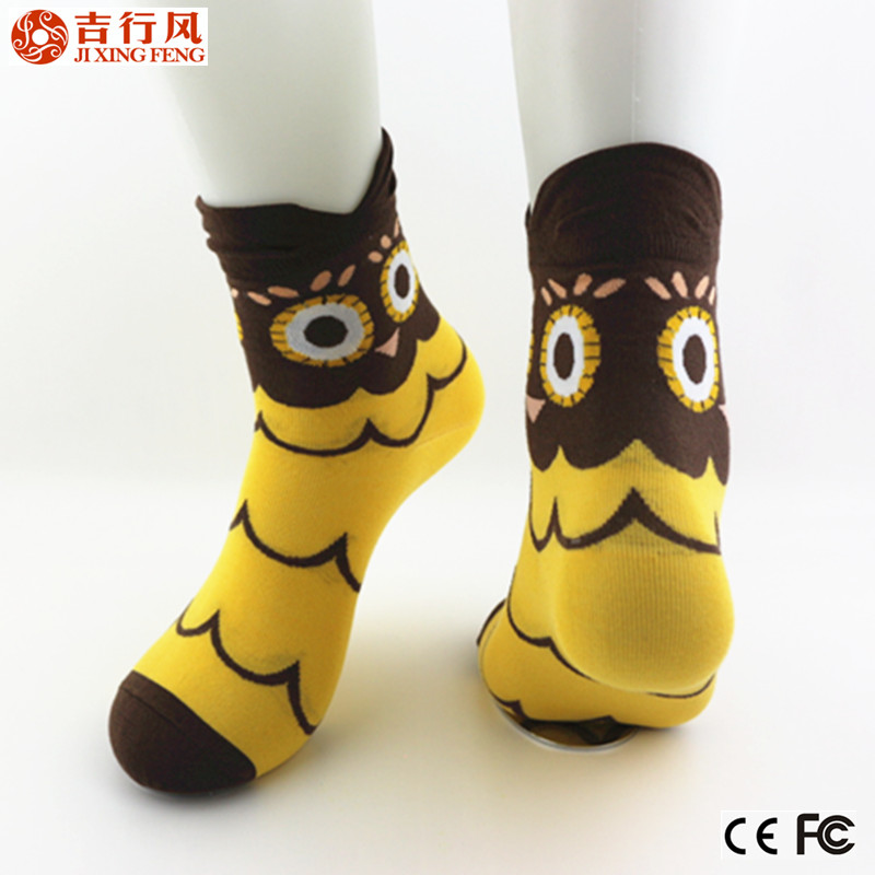 Chinese professional sock manufacturer for fashion women girls socks with unique 3D design,made of cotton