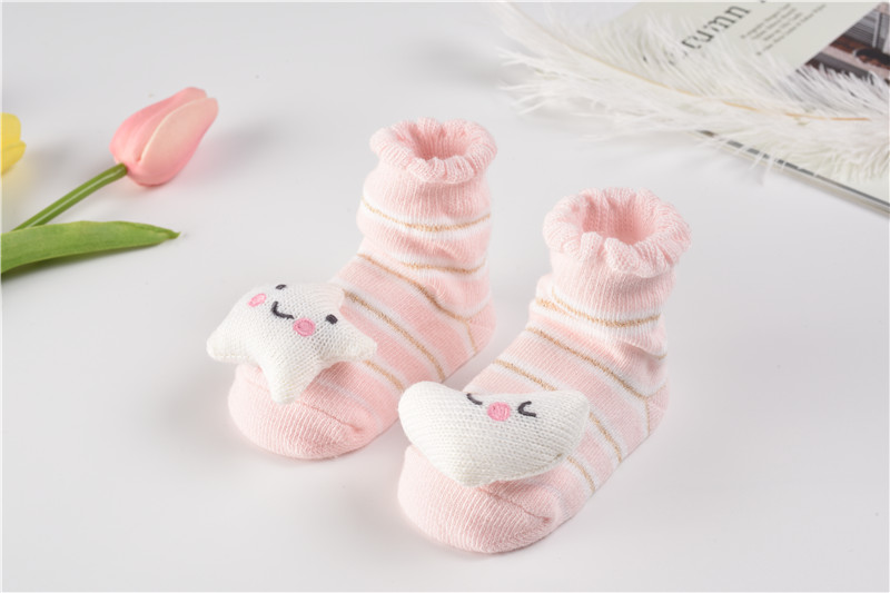 calcetines de bebé 3D con fábrica de muñecas Calcetines de bebé 3D de China con fábrica de muñecas