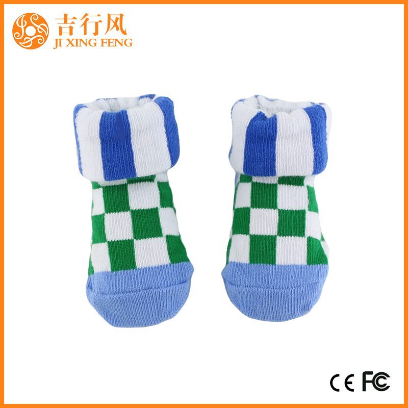 calcetines cortos del bebé del algodón calcetines del color del bebé unisex de encargo al por mayor de la fábrica