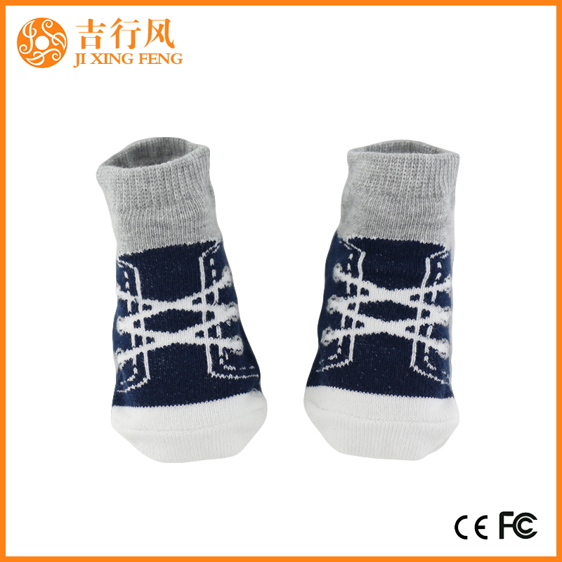 βρεφικά μαλακά βαμβακερά κάλτσες κατασκευαστές χονδρικής έθιμο non slip skσάντες μωρών