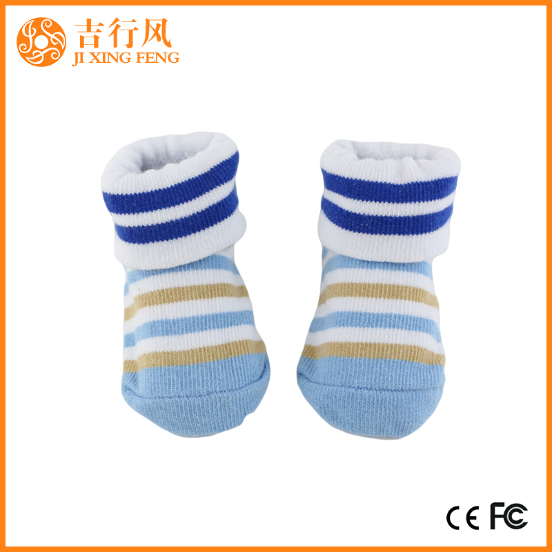 calcetines de algodón recién nacido de la historieta fabricantes calcetines de bebé llano personalizado al por mayor