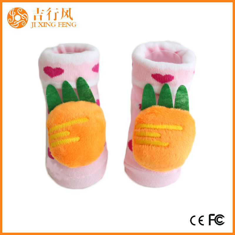 calcetines de bebé de corte bajo de algodón fábrica al por mayor de encargo calcetines antideslizantes de bebé unisex