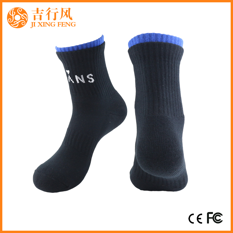 logotipo personalizado calcetines de baloncesto fabricantes de China al por mayor gruesos calcetines deportivos cálidos
