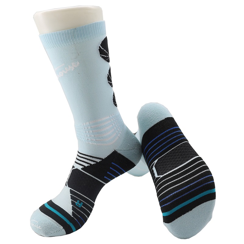 Proveedores de calcetines de baloncesto de logotipo personalizado, fabricante de calcetines de baloncesto