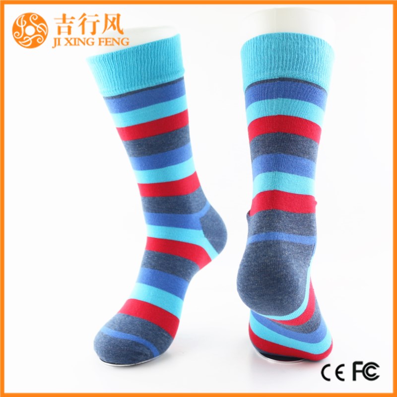 aangepaste mannen gestreepte sokken leveranciers en fabrikanten China groothandel aangepaste mannen gestreepte sokken