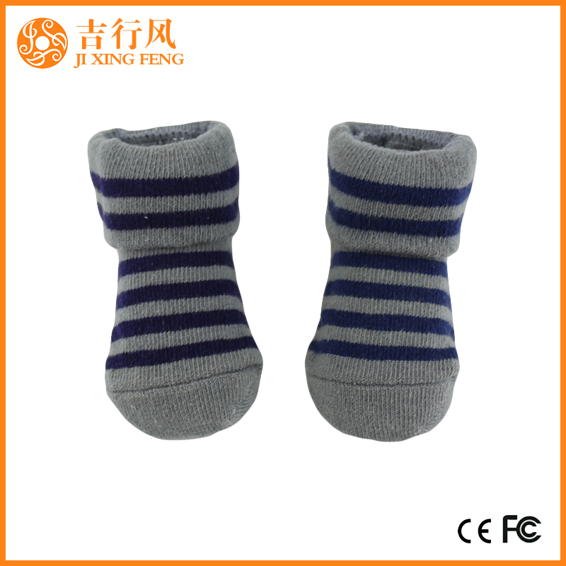 Neugeborenen Gummiboden Socken Hersteller Großhandel benutzerdefinierte Baby Ribstop Crew Socken