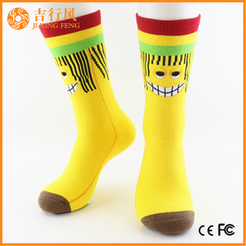 厚实毛圈运动袜供应商和制造商可爱时尚卡通袜中国