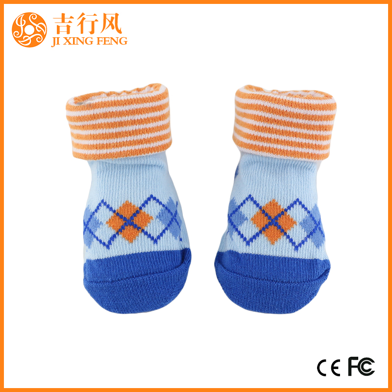 ユニセックス新生児スポーツソックスメーカー中国卸売赤ちゃん綿ショートクルーソックス