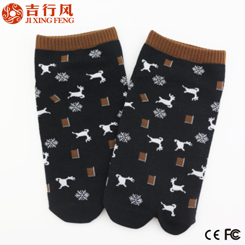 Groothandel hoge topkwaliteit katoen kerst teen sokken