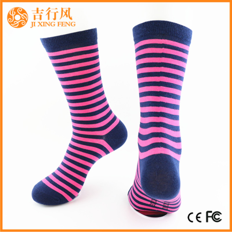 vrouwen Stripe sokken leveranciers groothandel aangepaste streep lange sokken