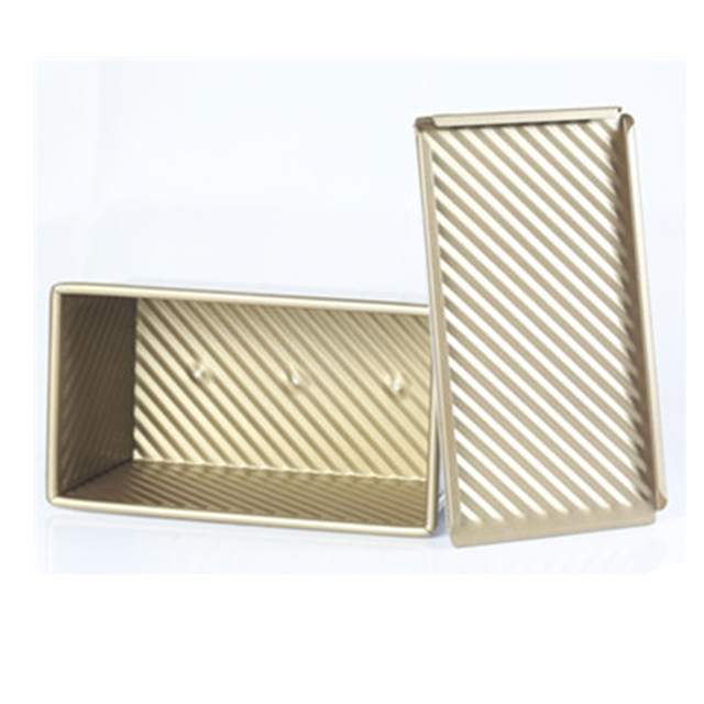 16 Inch Aluminum Gold Color Corrugation Loaf Pan Whlolesales China