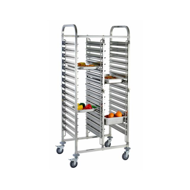 32 trays stainless steel trolley for commercial use