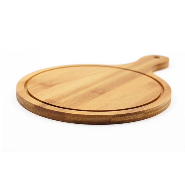 6-14 inch Round Bamboo Wood Pizza Board Factory Wholesale