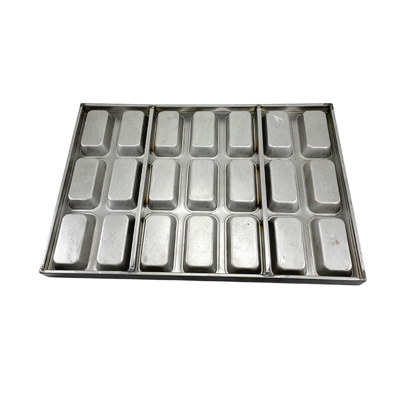 Sartén de horno de muffins de muffin rectangular de aluminio