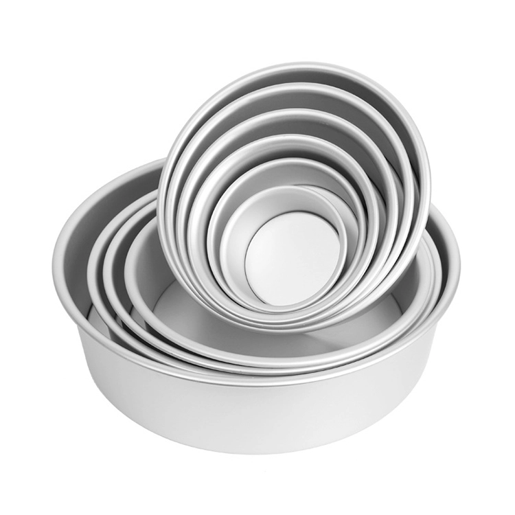 porcelana Molde para pasteles redondo de aluminio con fondo extraíble fabricante