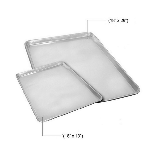 Full Size Sheet Half Size Sheet Biscuit Baking Tray with natural surface