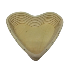 China Heart Shape Rattan Banneton Bread Proofing Basket TSBT02 manufacturer